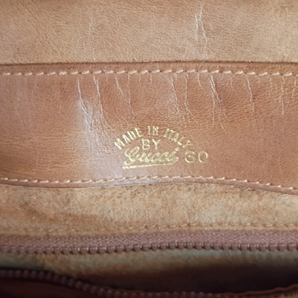 Gucci Brown and Tan Monogram Crossbody Bag - Picture 13 of 15